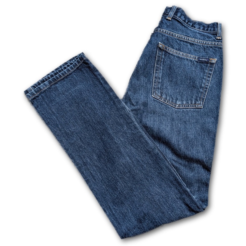 GUESS Jeans Mens Blue 31x30 AST060 Denim Pockets Straight Dark W31 L32 Wash 100%